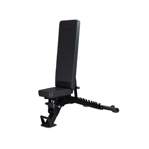 The Jordan JORDAN Adjustable Bench – Flat / Incline / Decline (500kg Rated) features a black padded seat and backrest, sturdy metal frame, and commercial-grade design for strength training. Shown set at an incline on a white background.