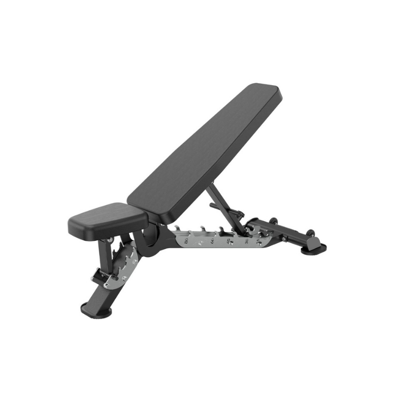 Attack Strength Adjustable Bench – Commercial FID Bench with Hip Thrust Pad & Locking Bar