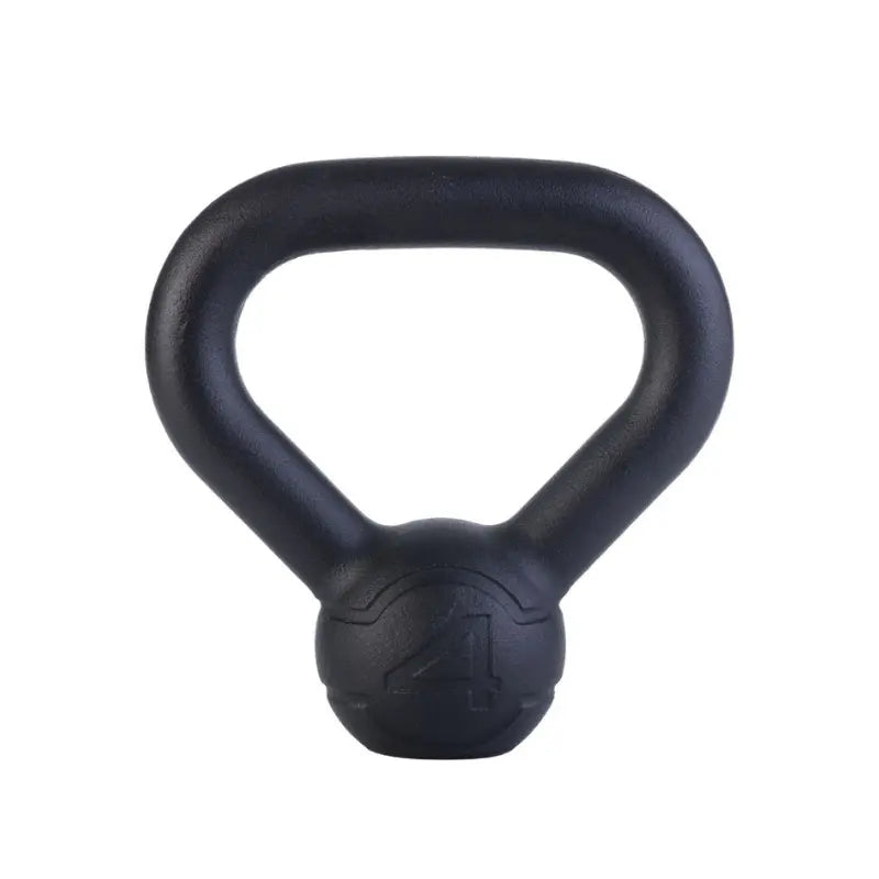 The JORDAN Cast Iron Kettlebell by Jordan features a one-piece design, wide handle, and “40” embossed on the front for weight. BSI approved and perfect for home strength workouts. Shown on a plain white background.