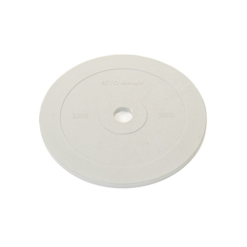 MYO Strength Coloured Rubber Bumper Plates – Olympic Standard | Colour-Coded | 2.5kg–25kg