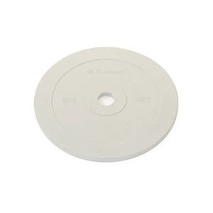 A green MYO Strength Coloured Rubber Bumper Plate (10kg/22lb) with purple text and a metal center hole, part of the Olympic Standard colour-coded range (2.5kg–25kg) by MYO Strength.