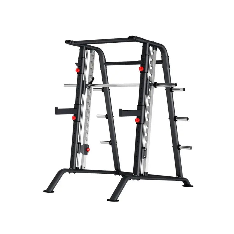 MYO Strength Smith Machine / Squat Rack – 2-in-1 Power Rack & Smith System with Integrated Storage MYO Strength