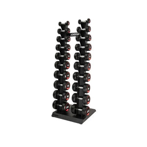 JORDAN Dumbbell Set (2kg–20kg) with Vertical Rack | Space-Saving Storage | Commercial-Grade Jordan