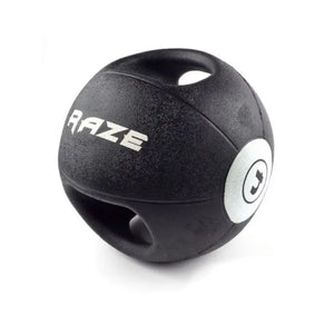 RAZE Dual Grip Medicine Ball – Functional Strength & Core Control with Ergonomic Handles - Home Gym Pro