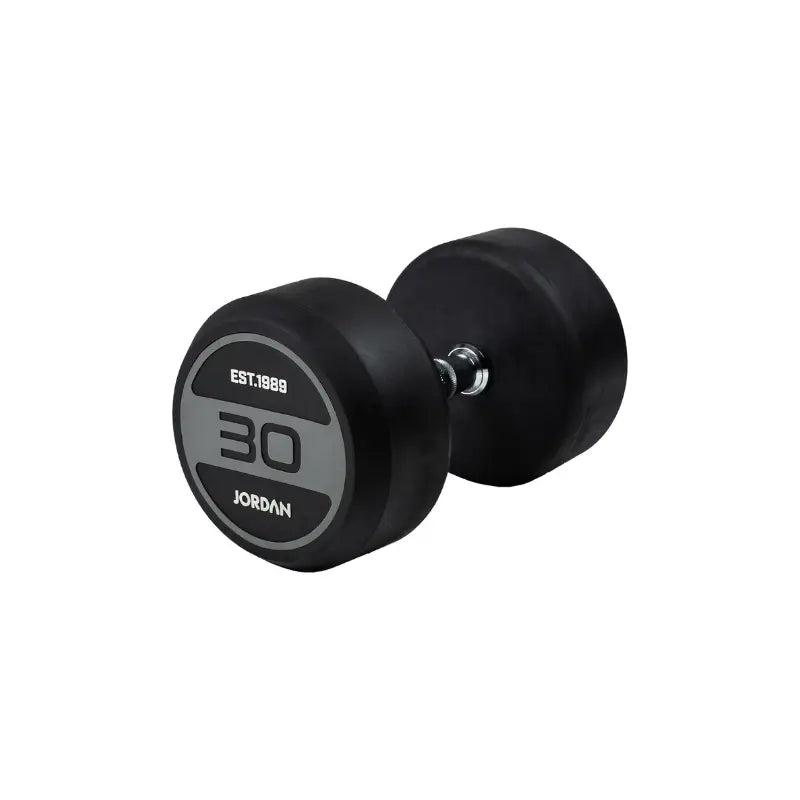 JORDAN Solid Rubber Dumbbells – Commercial-Grade Strength Training Weights - Home Gym Pro