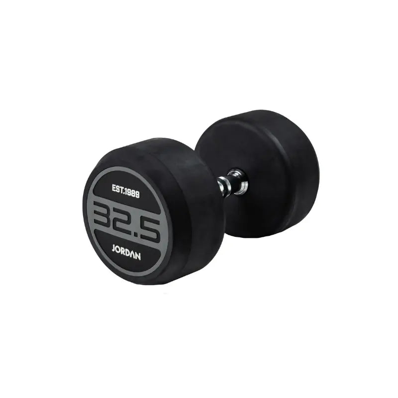 JORDAN Solid Rubber Dumbbells – Commercial-Grade Strength Training Weights - Home Gym Pro