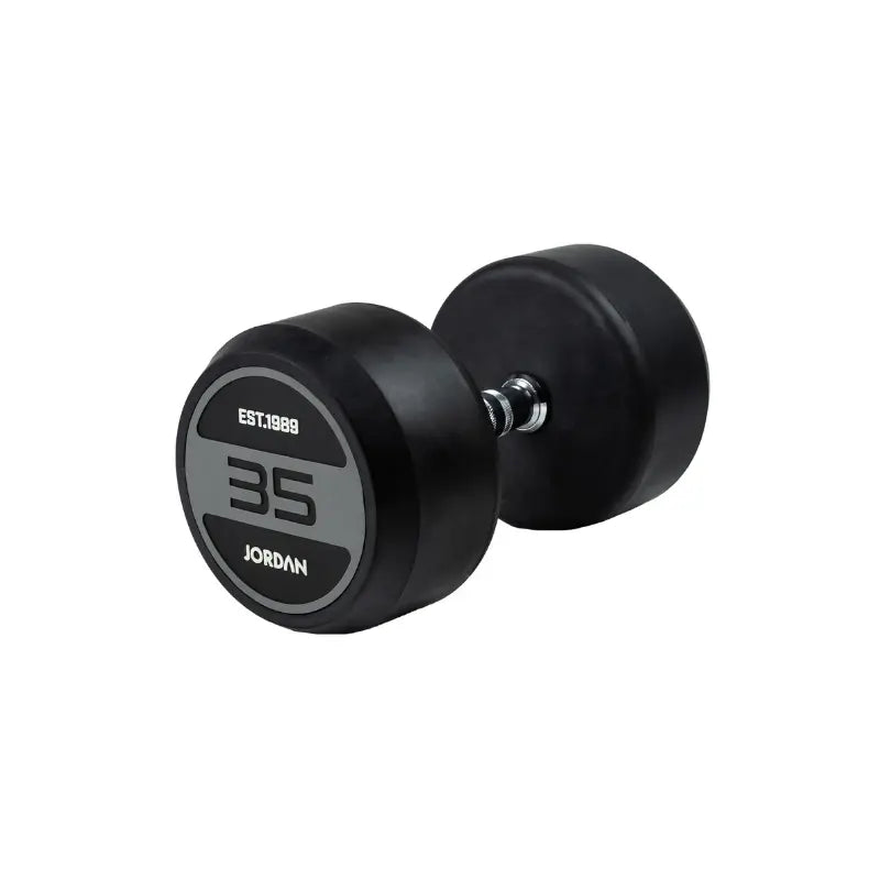 JORDAN Solid Rubber Dumbbells – Commercial-Grade Strength Training Weights - Home Gym Pro