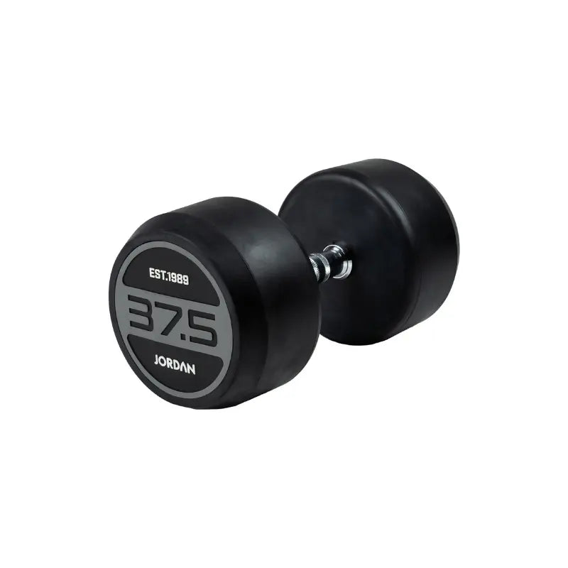 JORDAN Solid Rubber Dumbbells – Commercial-Grade Strength Training Weights - Home Gym Pro