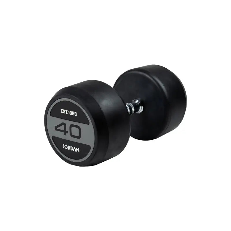 JORDAN Solid Rubber Dumbbells – Commercial-Grade Strength Training Weights - Home Gym Pro