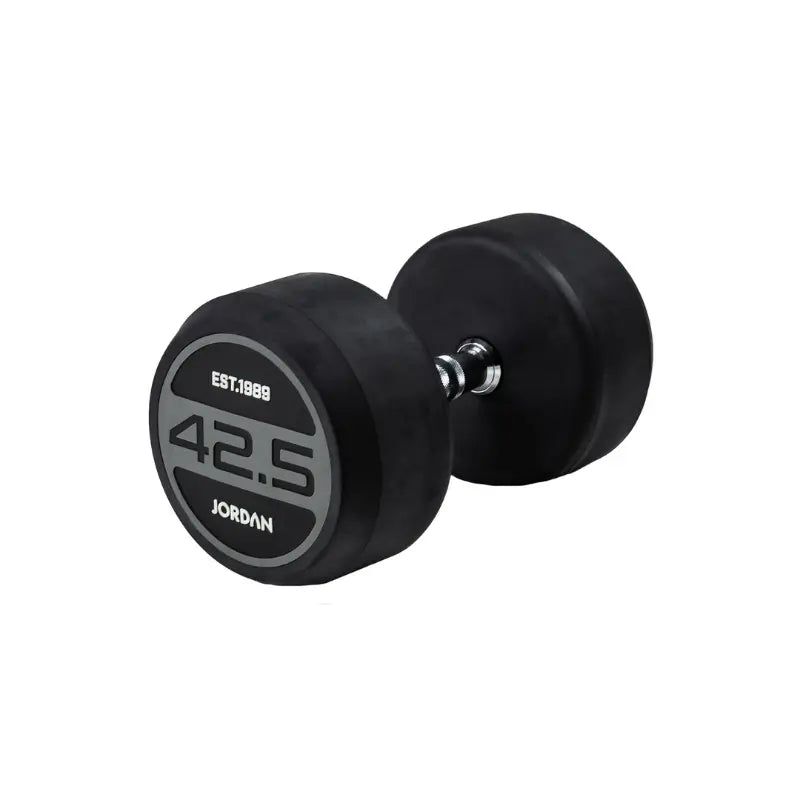 JORDAN Solid Rubber Dumbbells – Commercial-Grade Strength Training Weights - Home Gym Pro