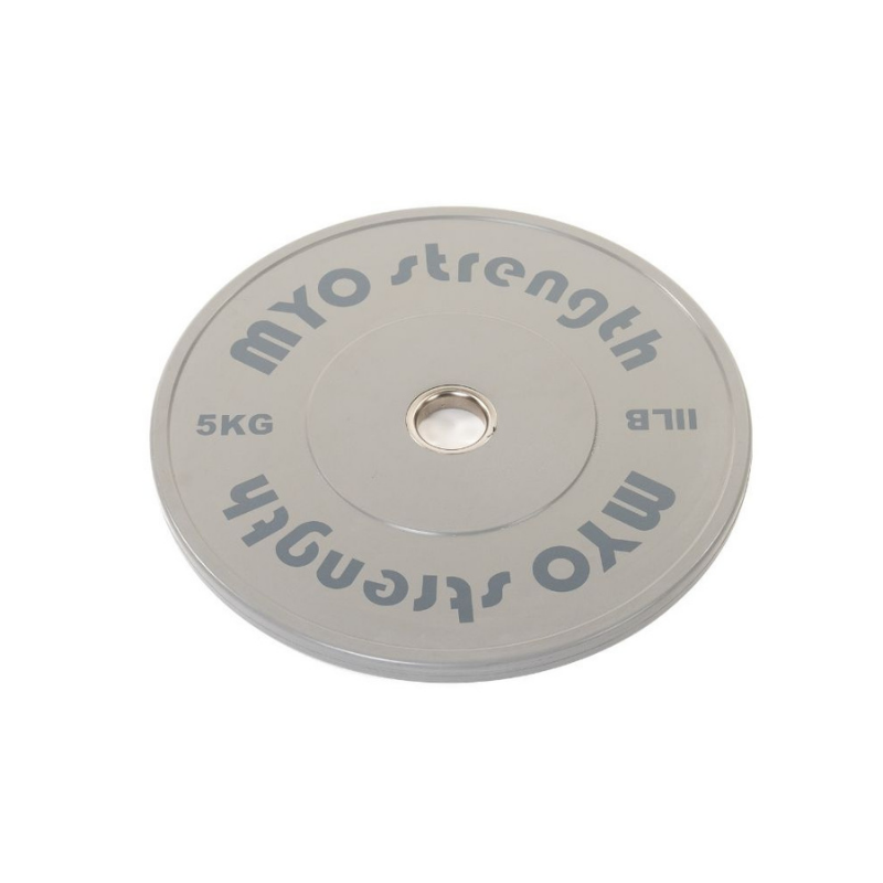 MYO Strength Coloured Rubber Bumper Plates – Olympic Standard | Colour-Coded | 2.5kg–25kg