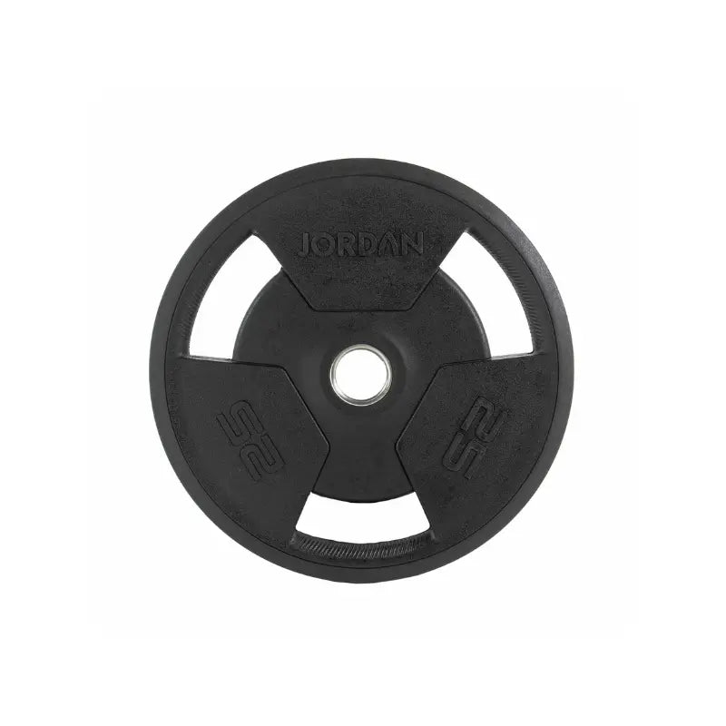 JORDAN Rubber Olympic Tri-Grip Weight Plates - Home Gym Pro