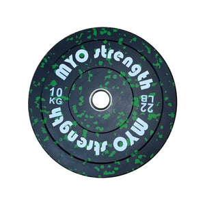 MYO Strength Olympic Rubber Speckled Bumper Plates – IWF Standard | Colour-Coded | 5kg–25kg MYO Strength