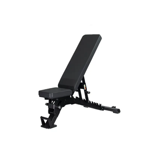 The Jordan JORDAN Adjustable Bench – Flat / Incline / Decline (500kg Rated) features a black padded seat and backrest, sturdy metal frame, and commercial-grade design for strength training. Shown set at an incline on a white background.