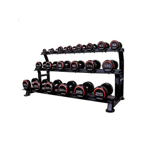JORDAN 3-Tier Heavy-Duty Dumbbell Rack – 10 Pair Capacity - Home Gym Pro