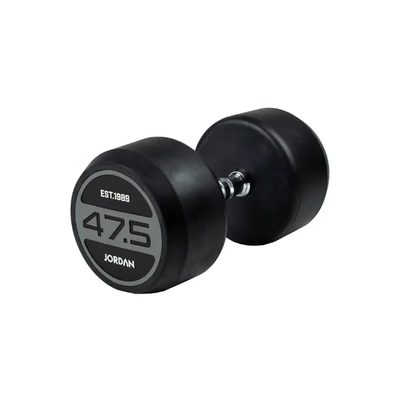 JORDAN Solid Rubber Dumbbells – Commercial-Grade Strength Training Weights - Home Gym Pro