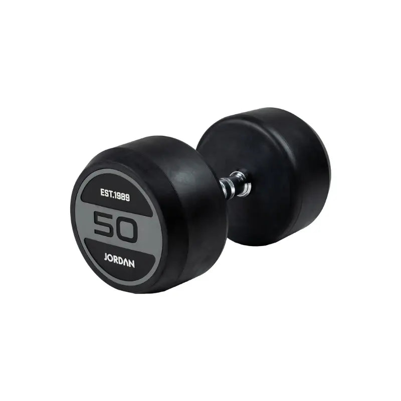 JORDAN Solid Rubber Dumbbells – Commercial-Grade Strength Training Weights - Home Gym Pro