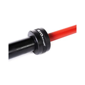 MYO Strength x The Beast Olympic Barbell – 8ft / 24kg | Eddie Hall Signature | 1500lb Rated | 28mm Knurl | Red Ceramic Finish MYO Strength