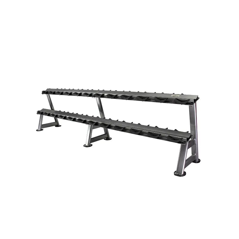 JORDAN 12-Pair Dumbbell Storage Rack – 2-Tier - Home Gym Pro