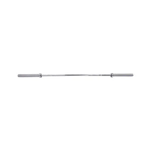Close-up view of the JORDAN Ultimate Olympic Bar – Men’s Competition-Standard Barbell, 20kg, featuring the Jordan logo engraved on the circular metallic end cap.