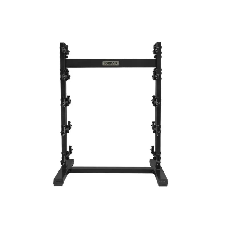 JORDAN Fixed Barbell Rack – Vertical 5-Bar Storage - Home Gym Pro