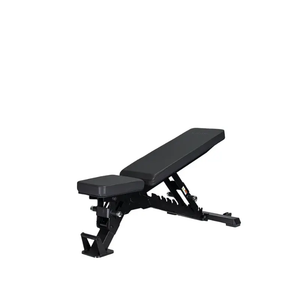The Jordan JORDAN Adjustable Bench – Flat / Incline / Decline (500kg Rated) features a black padded seat and backrest, sturdy metal frame, and commercial-grade design for strength training. Shown set at an incline on a white background.