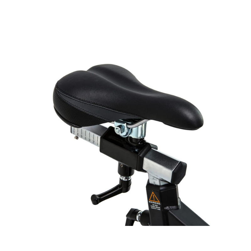 The Attack Fitness B1 Studio Bike is a high-performance indoor cycle with friction resistance, adjustable handlebars and seat, a front flywheel, and sturdy supports—perfect for intense studio workouts.