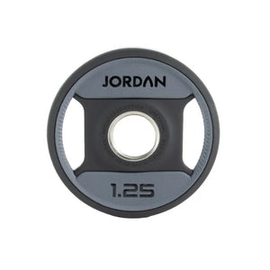 JORDAN Dual Grip Urethane Plates – Premium Olympic Weight Plates with Ergonomic Handles - Home Gym Pro