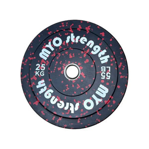 MYO Strength Olympic Rubber Speckled Bumper Plates – IWF Standard | Colour-Coded | 5kg–25kg MYO Strength