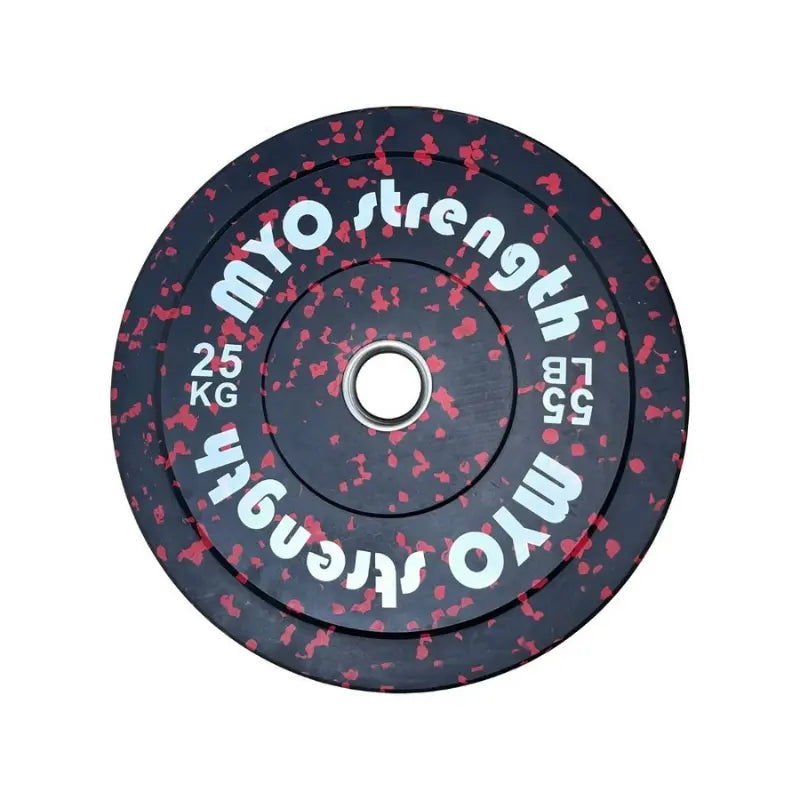MYO Strength Olympic Rubber Speckled Bumper Plates – IWF Standard | Colour-Coded | 5kg–25kg MYO Strength