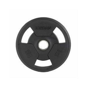 JORDAN Rubber Olympic Tri-Grip Weight Plates - Home Gym Pro