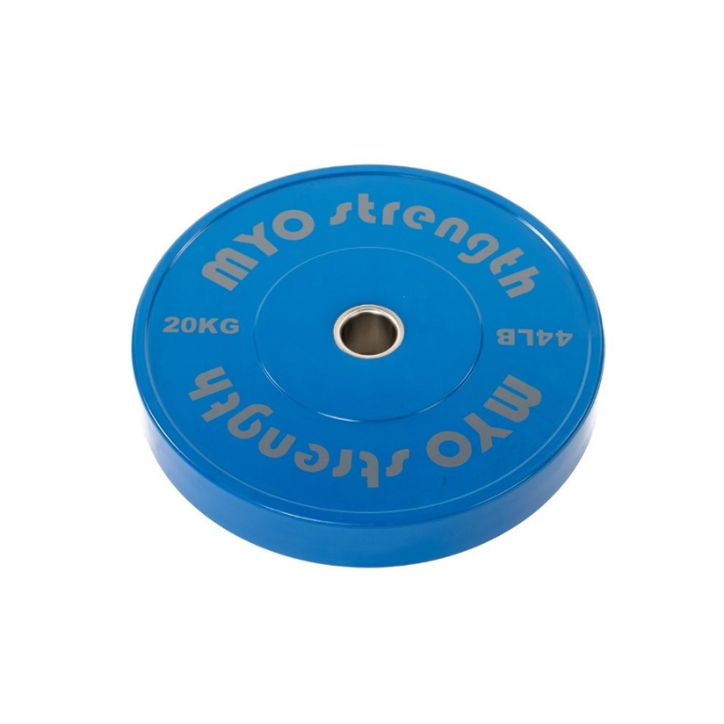 MYO Strength Coloured Rubber Bumper Plates – Olympic Standard | Colour-Coded | 2.5kg–25kg