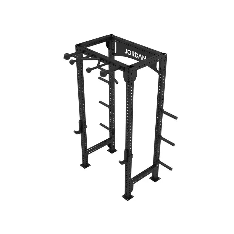 JORDAN J75 Compact Power Rack | Commercial-Grade Strength Station with Pull-Up Bar & Storage - Home Gym Pro