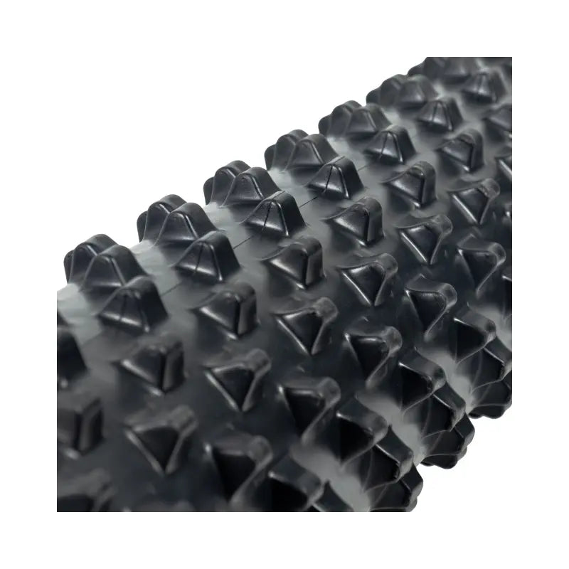 The Jordan Deep Tissue Foam Roller – High-Density Recovery Tool in black, featuring a grid pattern, is shown on a white background—perfect for muscle massage, physical therapy, and recovery.