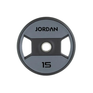 JORDAN Dual Grip Urethane Plates – Premium Olympic Weight Plates with Ergonomic Handles - Home Gym Pro