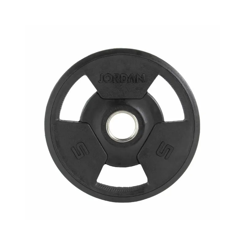 JORDAN Rubber Olympic Tri-Grip Weight Plates - Home Gym Pro