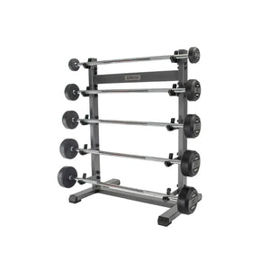 JORDAN Fixed Barbell Rack – Vertical 5-Bar Storage - Home Gym Pro