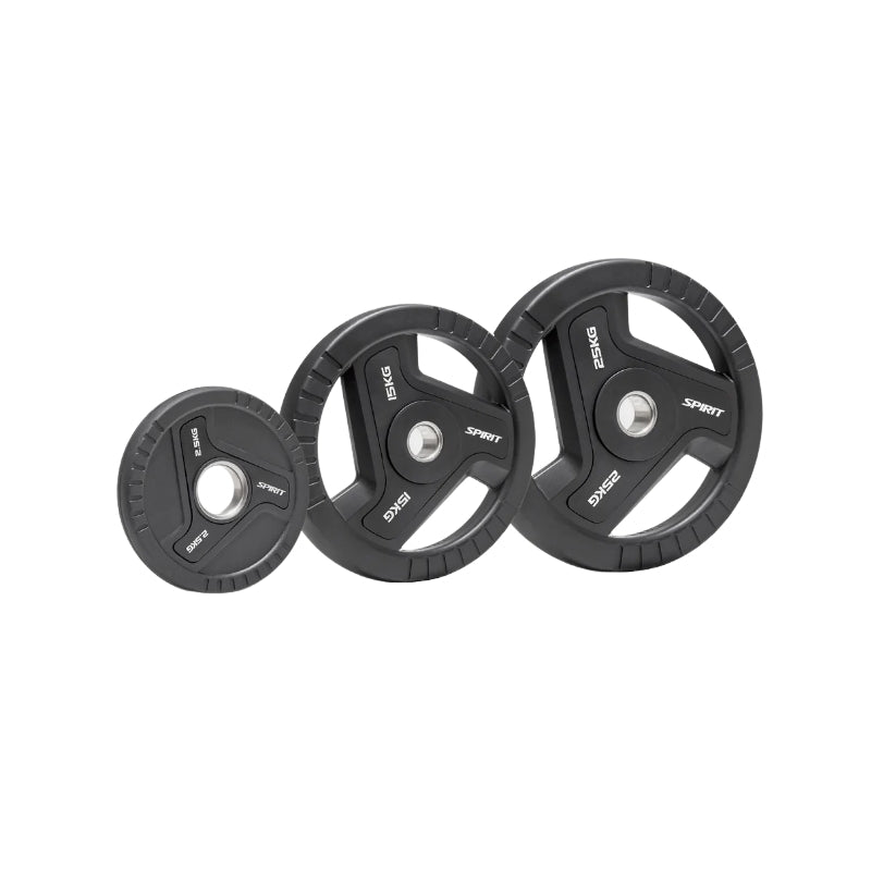 Three black weight plates with 'Sprint' branding on a white background