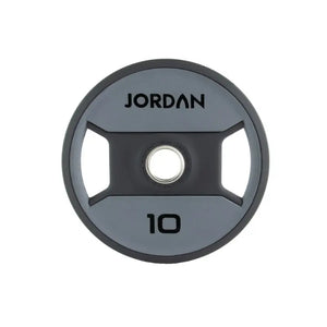 JORDAN Dual Grip Urethane Plates – Premium Olympic Weight Plates with Ergonomic Handles - Home Gym Pro