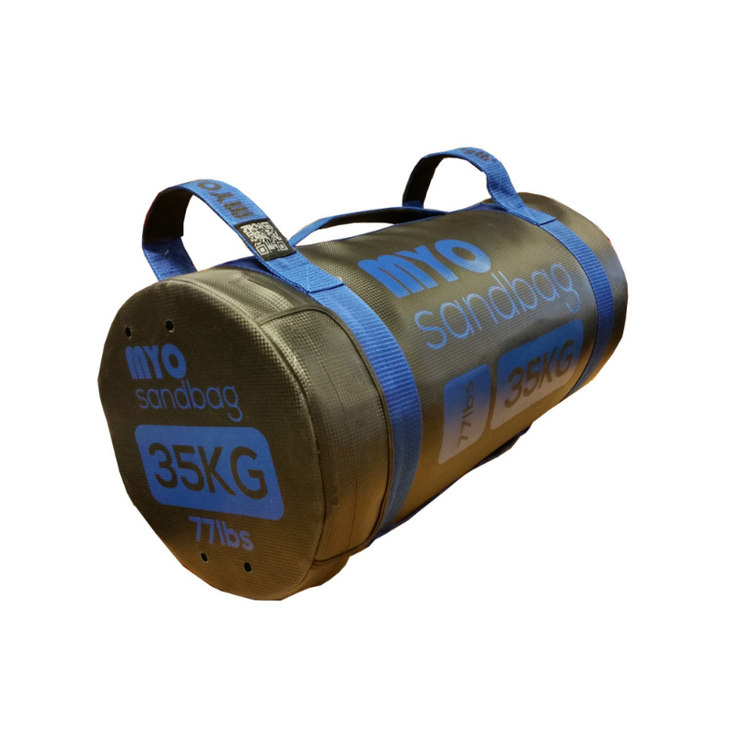 MYO Strength Sandbags – 5kg to 35kg (Durable, Multi-Grip, Colour-Coded)