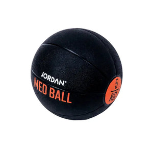 The JORDAN Classic Medicine Ball is a black, durable training tool with “JORDAN” and “MED BALL” in white plus a silver 10 KG panel—ideal for strength workouts and functional training.