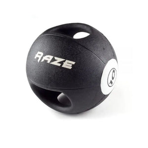 RAZE Dual Grip Medicine Ball – Functional Strength & Core Control with Ergonomic Handles - Home Gym Pro