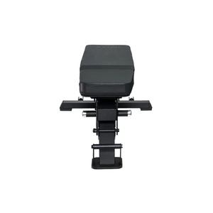 The Jordan JORDAN Adjustable Bench – Flat / Incline / Decline (500kg Rated) features a black padded seat and backrest, sturdy metal frame, and commercial-grade design for strength training. Shown set at an incline on a white background.