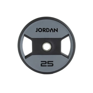 JORDAN Dual Grip Urethane Plates – Premium Olympic Weight Plates with Ergonomic Handles - Home Gym Pro