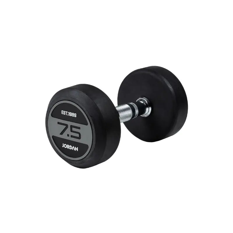 JORDAN Solid Rubber Dumbbells – Commercial-Grade Strength Training Weights - Home Gym Pro