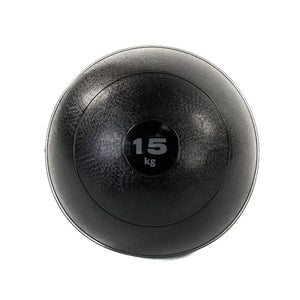 The Attack Fitness Slam Ball, a black textured 3 kg non-bounce weighted ball for functional power and conditioning, is shown from above with 3 kg printed in white at the center against a white background.
