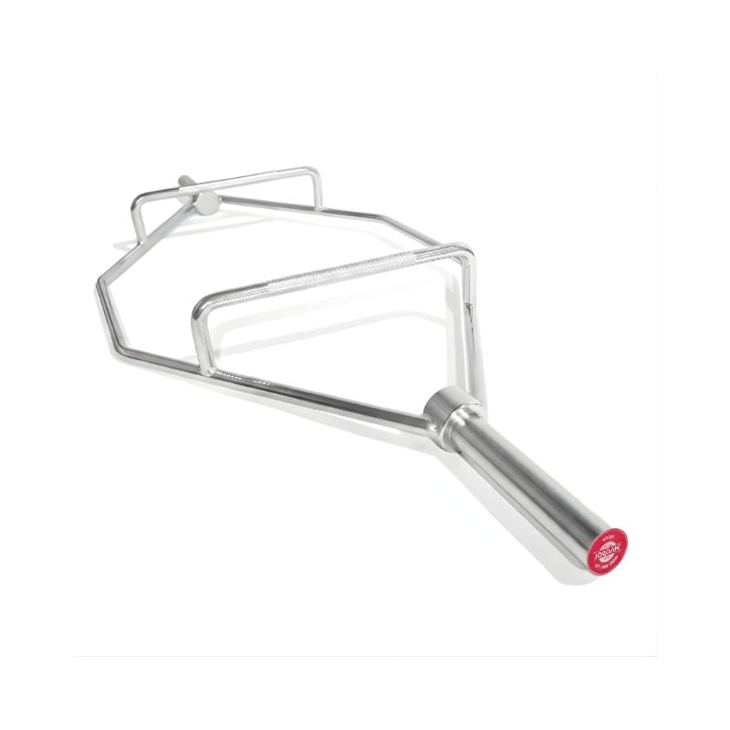 The Jordan Hex Bar – 6ft & 7ft Olympic Trap Bar features raised handles and a solid grip, ideal for weightlifting exercises like deadlifts, and serves as an alternative to traditional Olympic trap bars. Shown on a white background.