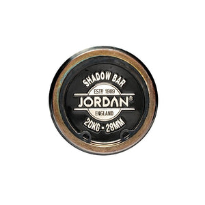 The JORDAN Black Olympic "Shadow" Bar is a 7ft titanium-coated barbell (20kg, 215K PSI, 900kg capacity), ideal for powerlifting and durability.