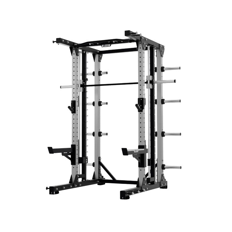 EXIGO E80 Elite Smith Half Rack on a white background