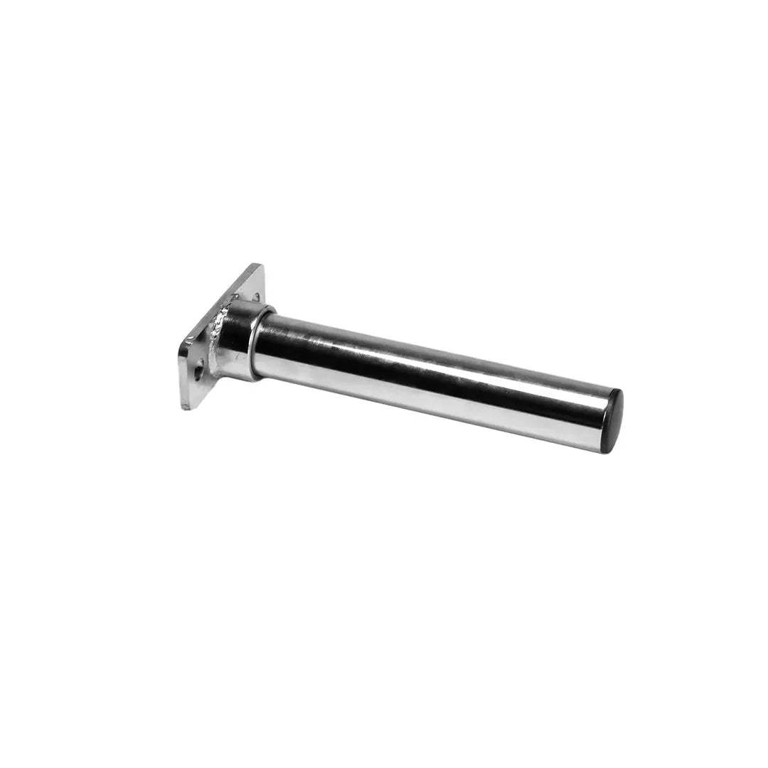 The JORDAN HELIX Weight Storage Attachment by Jordan is a metal wall-mounted rod bracket with a rectangular base plate (four screw holes) and a capped cylindrical rod, perfect for rack weight storage. Shown against a white background. Sold individually.